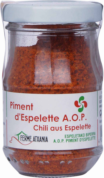 Gewürz Piment d'Espelette, der französische "Pfeffer", 50g Glas